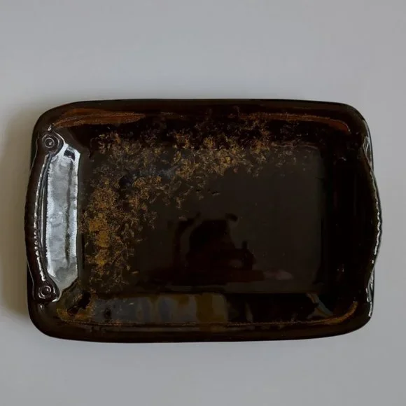 Beautiful Rectangular Pottery Tray - Picture 2 of 12